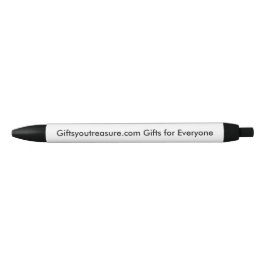Caneta Preta Citação Personalizada Nome Preto Empresa Slogan Fo