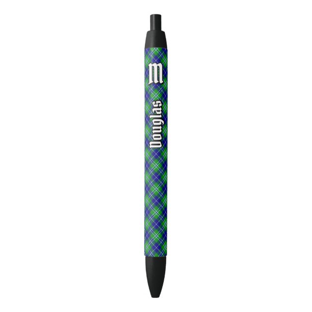 Caneta Preta Clan Douglas Tartan (Frente Vertical)