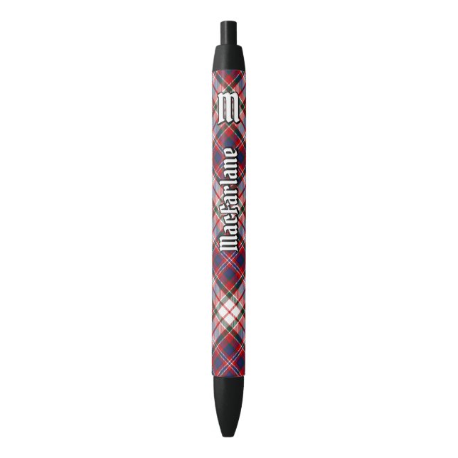 Caneta Preta Clan MacFarlane Dress Tartan (Frente Vertical)