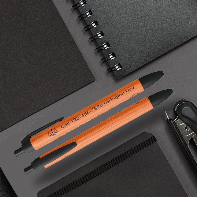 Caneta Preta Clássica Procuradora de Madeira (Criador carregado)