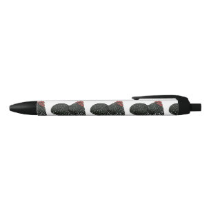 Caneta Preta Cochin: Galo Mottled