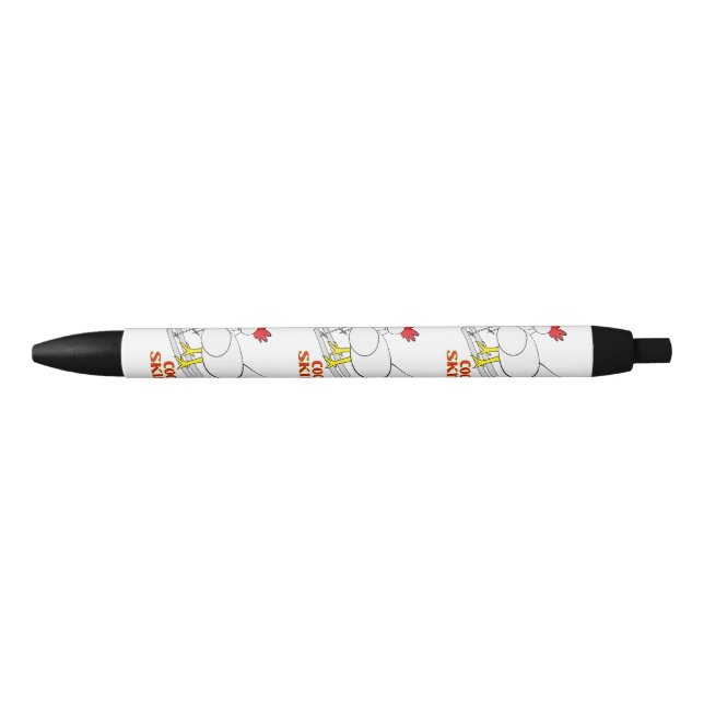 Caneta Preta Cocky Skier (Frente)