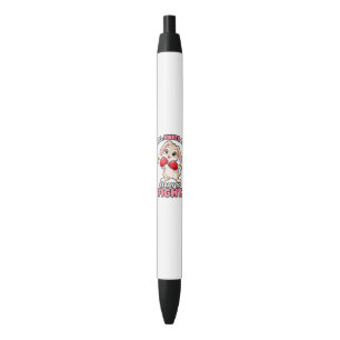 Caneta Preta Coelho boxeador fofo pronto para lutar