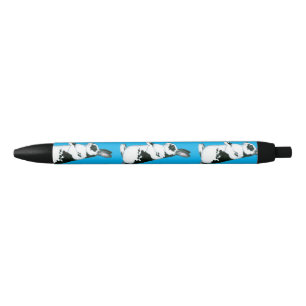 Caneta Preta Coelho: Preto e Branco
