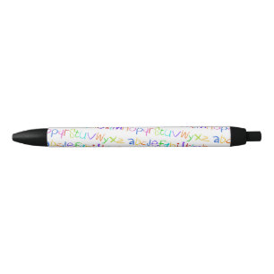 Caneta Preta Colorido ABC Rainbow Crayons Kid's Handwriting