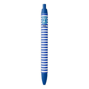 Caneta preta com bandeira de Israel Patriótica Fof