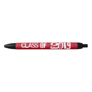 Caneta Preta Cor Personalizada da Classe de Graduação 2019