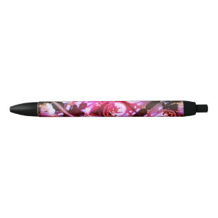 Caneta Preta Cor rosa