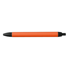 Caneta Preta Cor Sólida Laranja Vermelho Simples