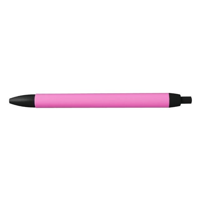 Caneta Preta Cor Sólida Neon Rosa | Clássico (Frente)