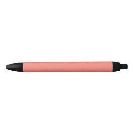 Caneta Preta Cor Sólida Vermelho Salmão Simples