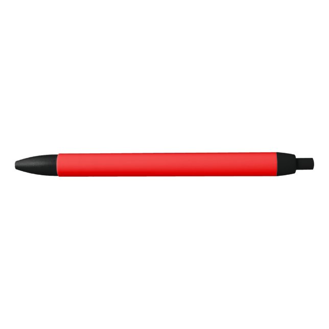 Caneta Preta Cor Sólido Vermelho Simples (Frente)