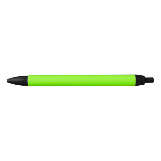 Caneta Preta Cor Verde Chartreuse Sólido Simples