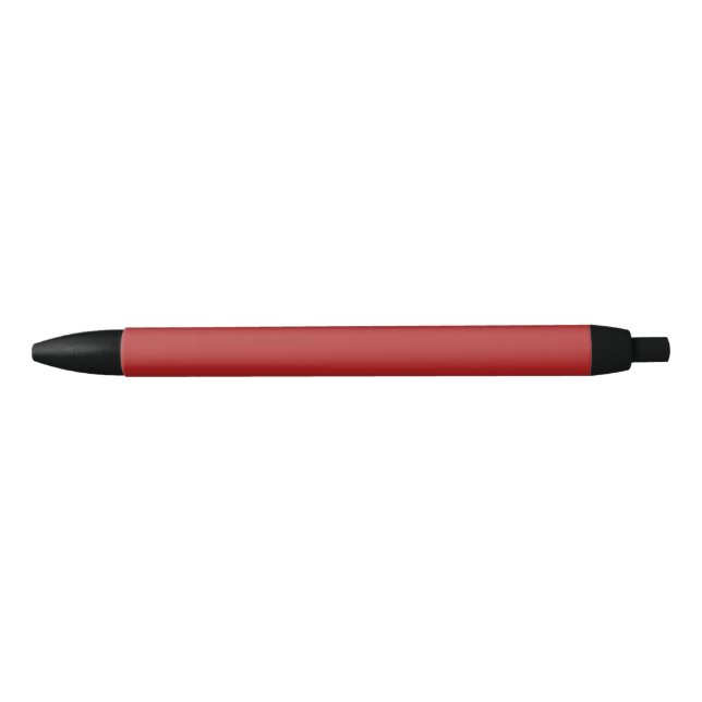 Caneta Preta Cor Vermelho Tijolo Fogo Sólido Simples (Frente)