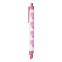 Caneta Preta coração rosa