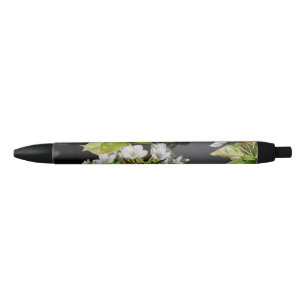 Caneta Preta Coreia Cherry Blossoms White