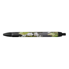 Caneta Preta Coreia Cherry Blossoms White