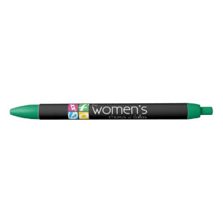 Caneta Preta Coro Feminino de Dallas Logo