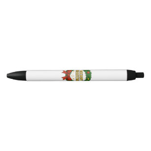 Caneta Preta Coroa de Natal Dourada – Vermelho Verde Dourado Fe