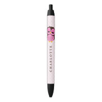 Coruja lunática cor-de-rosa bonito