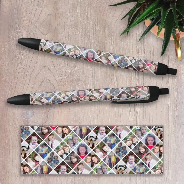 Caneta Preta Create a Custom Photo Collage with 12 Photos (Criador carregado)