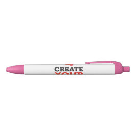 Caneta Preta CRIE-O-SEU-PRÓPRIO upload de design personalizado