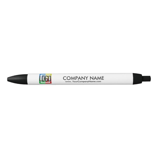 Caneta Preta Crie os detalhes comerciais do logotipo da sua pró (Frente)