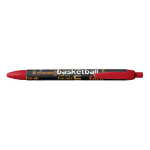 Caneta Preta Crie Seu Próprio Basquete de Texto Colorido bonit