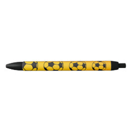 Caneta Preta Custom Football Yellow Pen with Black Ink
