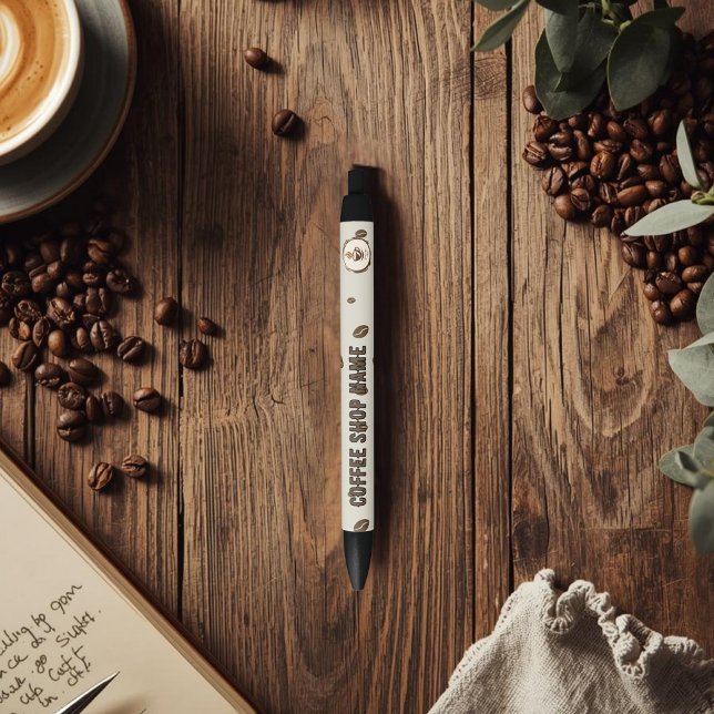 Caneta Preta Custom Logo Pen with Business Name (Criador carregado)