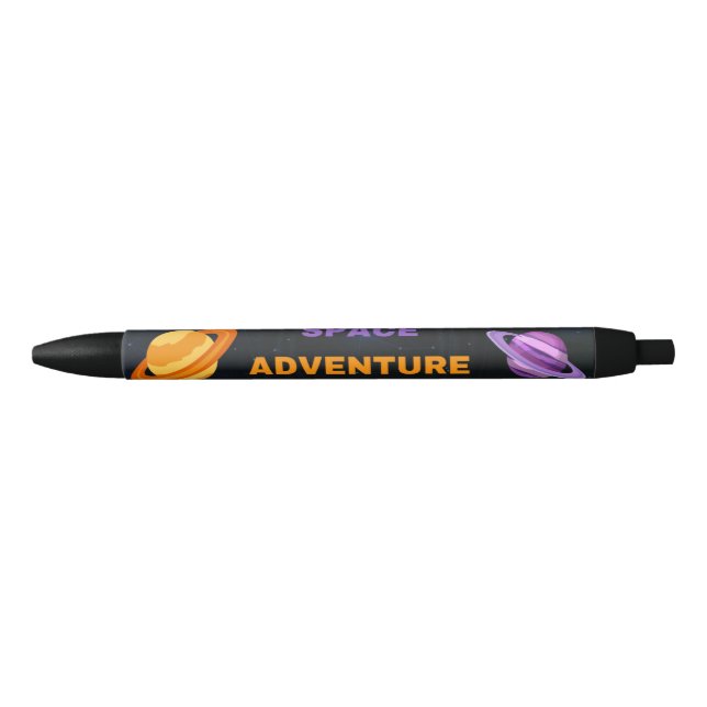 Caneta Preta Custom Outer Space Adventure Pen Black Ink  (Frente)