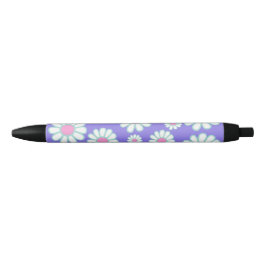 Caneta Preta Daisy Simple Purple