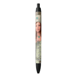 Caneta Preta Dama Medieval