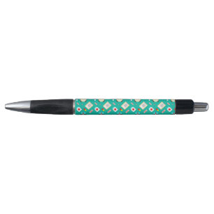 caneta preta de tinta preta de padrão de design