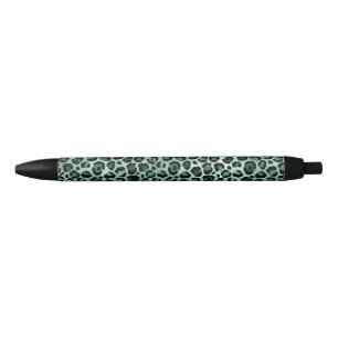 Caneta Preta Desenho da Série Safari Esmeralda e Ouro 9