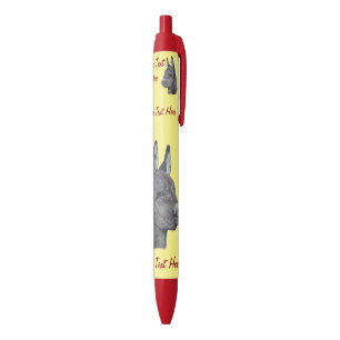 Caneta Preta desenho monocromático semelhante à vida de burro