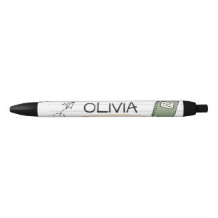 Caneta Preta Desenhos Animados Personalizados para Crianças Vol