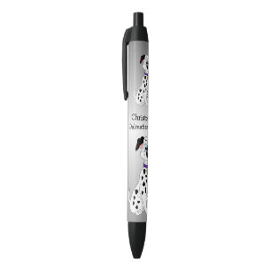 Caneta Preta Design Dalmatian personalizado