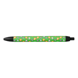 Caneta Preta Design de futebol com camisas Douradas