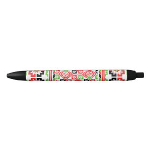 Caneta Preta Design do bordado palestino Tatreez impresso