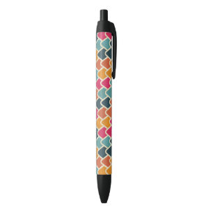 Caneta Preta Design Geométrico Color Pop – Estilo Abstrato Mode