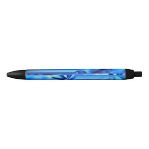 Caneta Preta Design gráfico sem costura - preto azul I