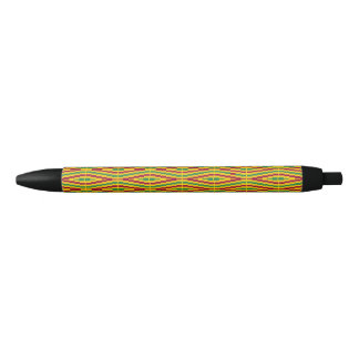 Caneta Preta Design Kente Africano