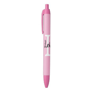 Caneta Preta Design Personalizado com Nome em Letra de Forma co