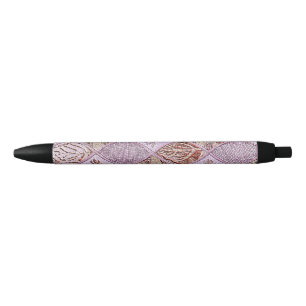Caneta Preta Designs De Diamante Em Pinks
