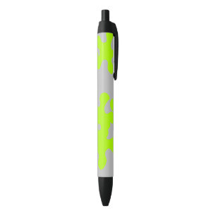 Caneta Preta diversão neon verde de cinzas de lodo