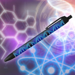Caneta Preta DNA ID Blue Medical Science<br><div class="desc">Uma design legal,  moderna e divertida inspirada na ciência médica. O presente perfeito para todos os médicos,  enfermeiros,  cientistas,  professores de ciência,  técnicos de laboratório,  estudantes de ciência e qualquer geek de ciência em sua vida (incluindo você)! Projetado por Thisnotme©</div>