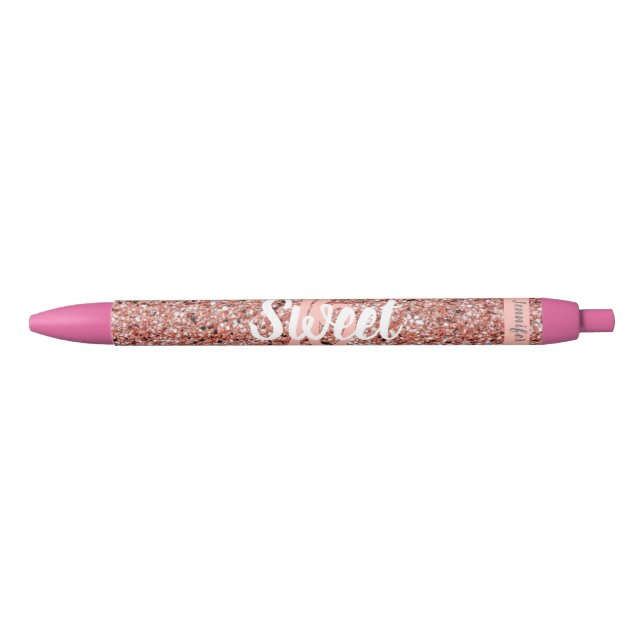 Caneta Preta Doce 16 Rosa cor-de-rosa-rosa-claro Nome do Partid (Frente)