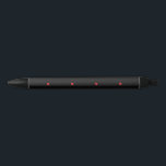 Caneta Preta Doodle Heart Padrões Red Black Custom Colors Gift<br><div class="desc">Projetado com padrões cardíacos de rabiscar vermelho giro em fundo preto sólido. Você pode mudar para qualquer cor de fundo,  conforme desejar. Faz um presente de excelente para o escritório da escola ou festa para qualquer evento!</div>