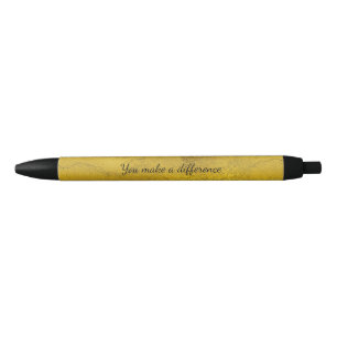 Caneta Preta Dourado Você faz a diferença